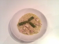 Risotto with asparagus and ricciola