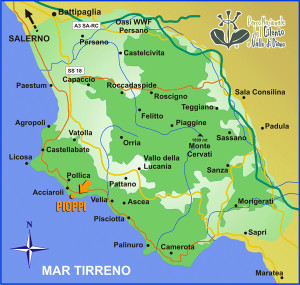 map of Cilento